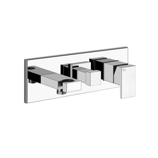 Gessi Rettangolo Shower 44910+44639 Miscelatore Doccia + Parte Da Incasso