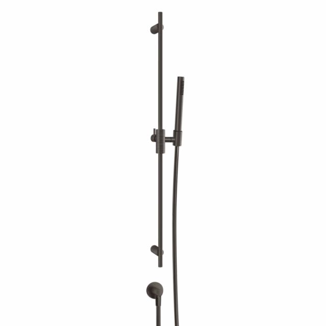 Gessi Habito Trame 70342 Asta saliscendi con doccetta anticalcare-Black Metal Brushed PVD