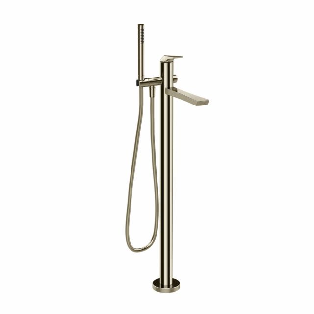 Gessi Ventaglio 72028+46189 Miscelatore vasca + Parte ad incasso-Nickel PVD