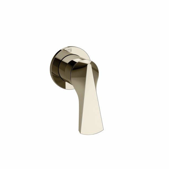 Gessi Ventaglio 72061+54055 Miscelatore vasca/doccia a 1 via + Parte ad incasso-Nickel PVD