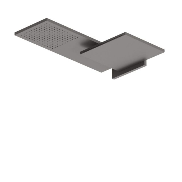 Fantini Venezia 8035B+8035A Soffione doppio-Matt Gun Metal PVD