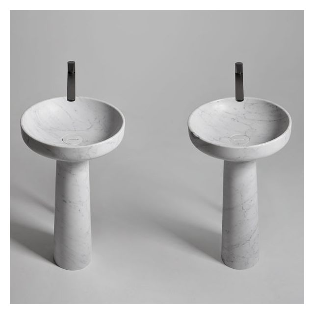 Antonio Lupi Ago AGO185 Lavabo Freestanding-Marmo Nero Marquinia