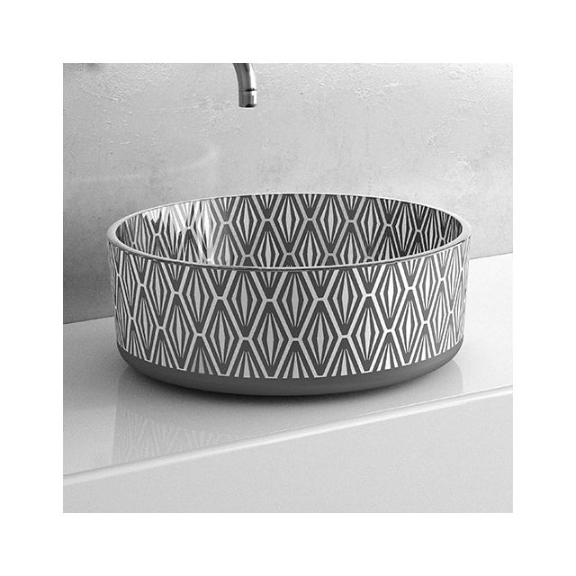 Glass design Bamboo Katino BAMBOOK39NO Lavabo da appoggio