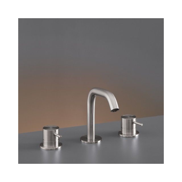 Cea Design Milo360 MIL77 Miscelatore Lavabo 3 Fori-H 130 x P 170 mm-Bronzo Lucido