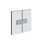 Gessi Shower G Rigato 67515 Cerniera con alzata in apertura Destra vetro-vetro 180°