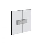 Gessi Shower G Diamantato 67615 Cerniera con alzata in apertura Destra vetro-vetro