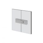 Gessi Shower G Diamantato 67617 Cerniera con alzata in apertura Sinistra vetro-vetro 180°