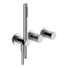 Gessi Habito Trame 70338+54139 Miscelatore doccia a 2 vie + Parte ad incasso
