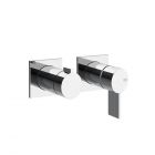 Gessi Inverso Rigato 73538+54073 Miscelatore doccia a parete + Parte ad Incasso