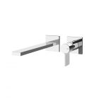 Gessi Inverso Rigato 73588+63397 Miscelatore lavabo a parete + Parte ad Incasso
