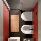 GSI Ceramica Kube X 941611+9464111 WC + Bidet A Parete