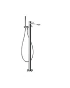 Gessi Inverso Rigato 73528+46189 Miscelatore vasca da terra + Parte ad Incasso