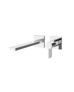 Gessi Inverso Rigato 73588+63397 Miscelatore lavabo a parete + Parte ad Incasso