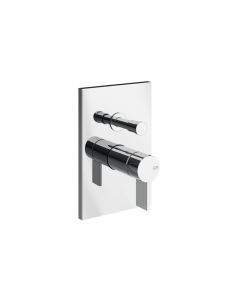 Gessi Inverso Diamantato 73679+44673 Miscelatore bagno/doccia a parete + Parte ad Incasso