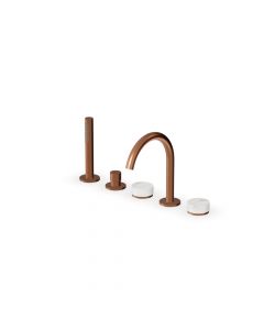 Zucchetti Isy22 ZIS4533.P91 Batteria bordo vasca 5 fori